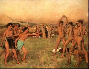 Edgar Degas The Young Spartans Exercising oil on canvas